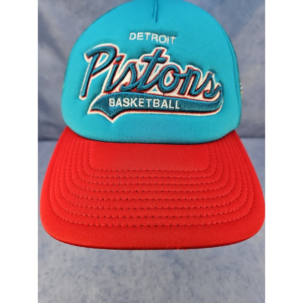 Detroit Pistons Basketball Mitchell & Ness baseball hat cap Snapback adjustable